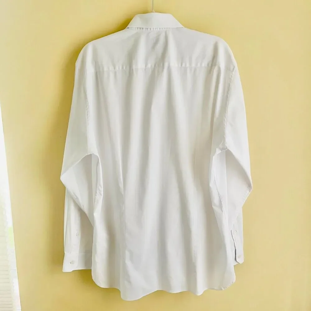 Ted Baker Endurance Shirt Men's 17 34/35 White Classic Button Up Work Office